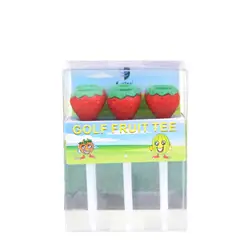 6Pcs Golf Tees Abacaxi Banana Flower Shape Golf Training Tees Fruit Shape Rubber Golf Tees Golf Supplies