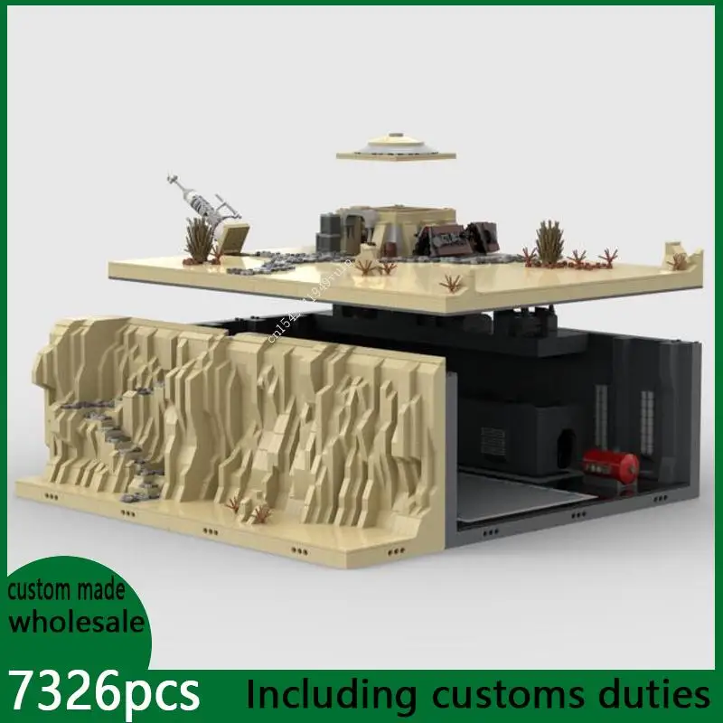 Ultimate Collector MOC Tatooine Secret Base Building Blocks Military Defense Basement Assamble Brick Model Kids Toys Xmas Gift