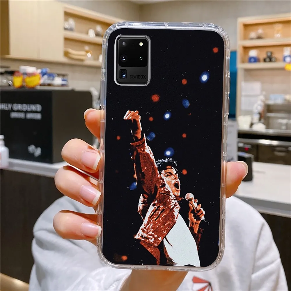 M-Michael Jackson Legendary Singer Phone Case For Samsung Galaxy A52 A12 A51 S21 Edge S22ULTRA S23 S20LITE Plus ultra over