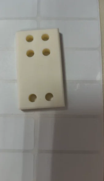 DZQ.NJ06.35 E4 Ceramic Insulator Plate 6 Holes 50×28×6mm For Shibuya Electron Gun Vacuum Coating Machine