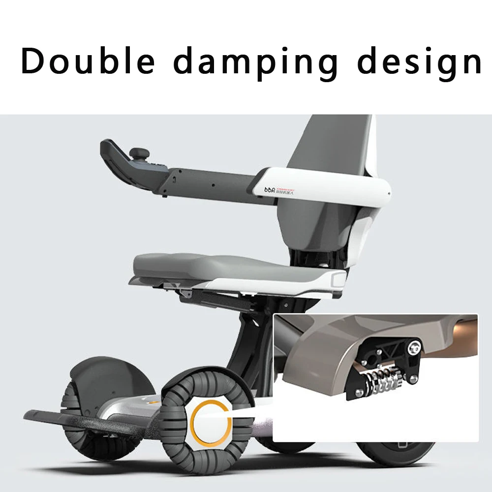 MOBI  APP Remote Control Folding Electric Scooter Power Wheelchair