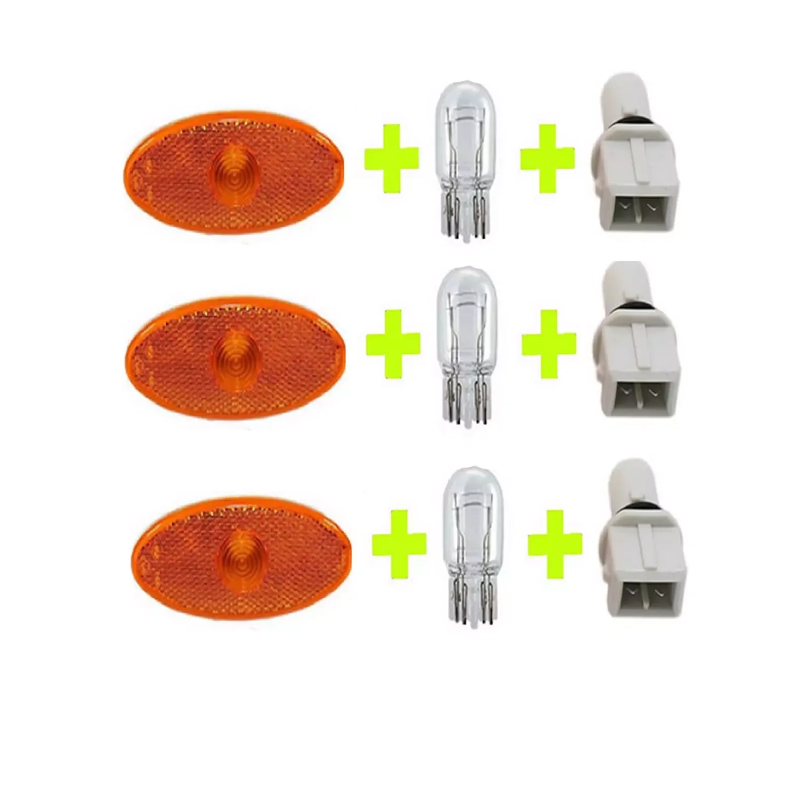 3x For Renault Master Side Marker Lamp Light Lens Bulb Holder Bulb LED Side Marker Turn Signal Light 261b00001R Accessories