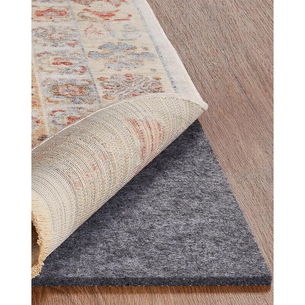 

Veken Non Slip Cushioned Rug Pad Gripper 8 x 10 Ft, Felt and Silicone Backing, 1/4 Thick Carpet Liner for Hardwood Floors and Fi