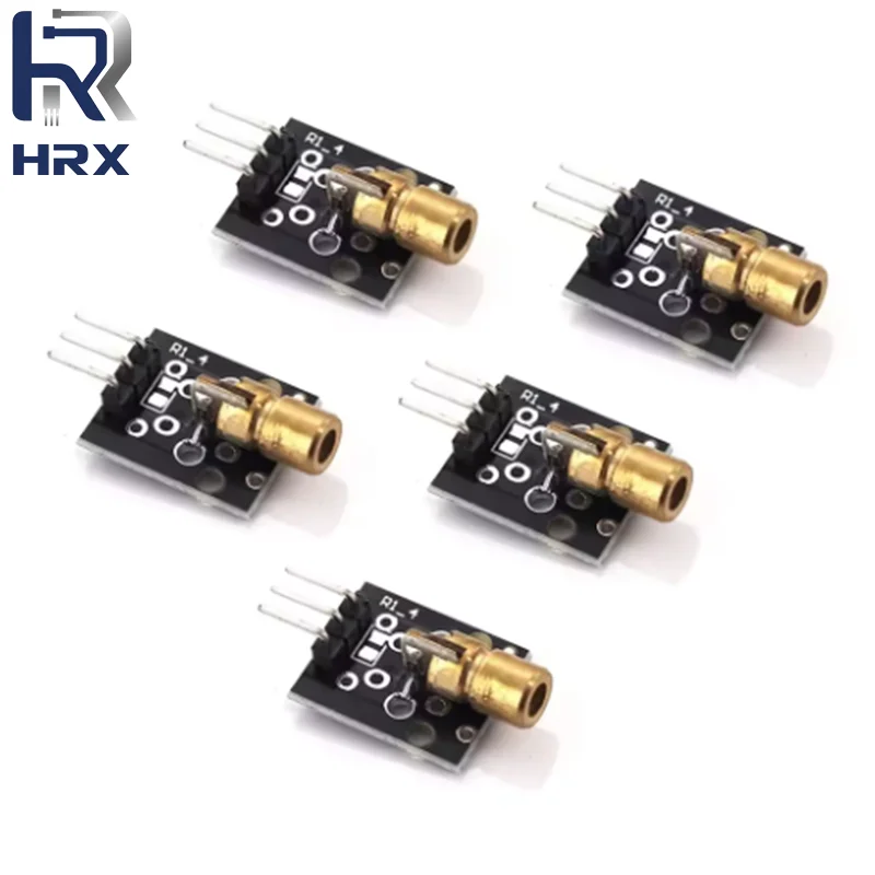 

5/10 unids/lote KY-008 650nm módulo sensor láser 6mm 5V 5mW diodo de punto láser rojo cabeza de cobre para Arduino