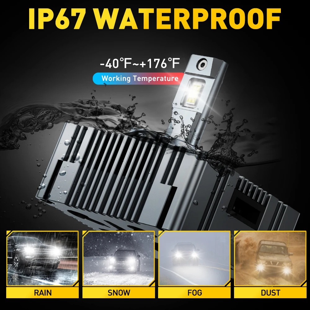 Picture 6: 2X D5S D8S LED Canbus Bulbs D1S D2S D3S D4S Conversion Kit Lights For VW Tesla Toyota BMW HID Xenon 6000k Ampoule Plug and Play
