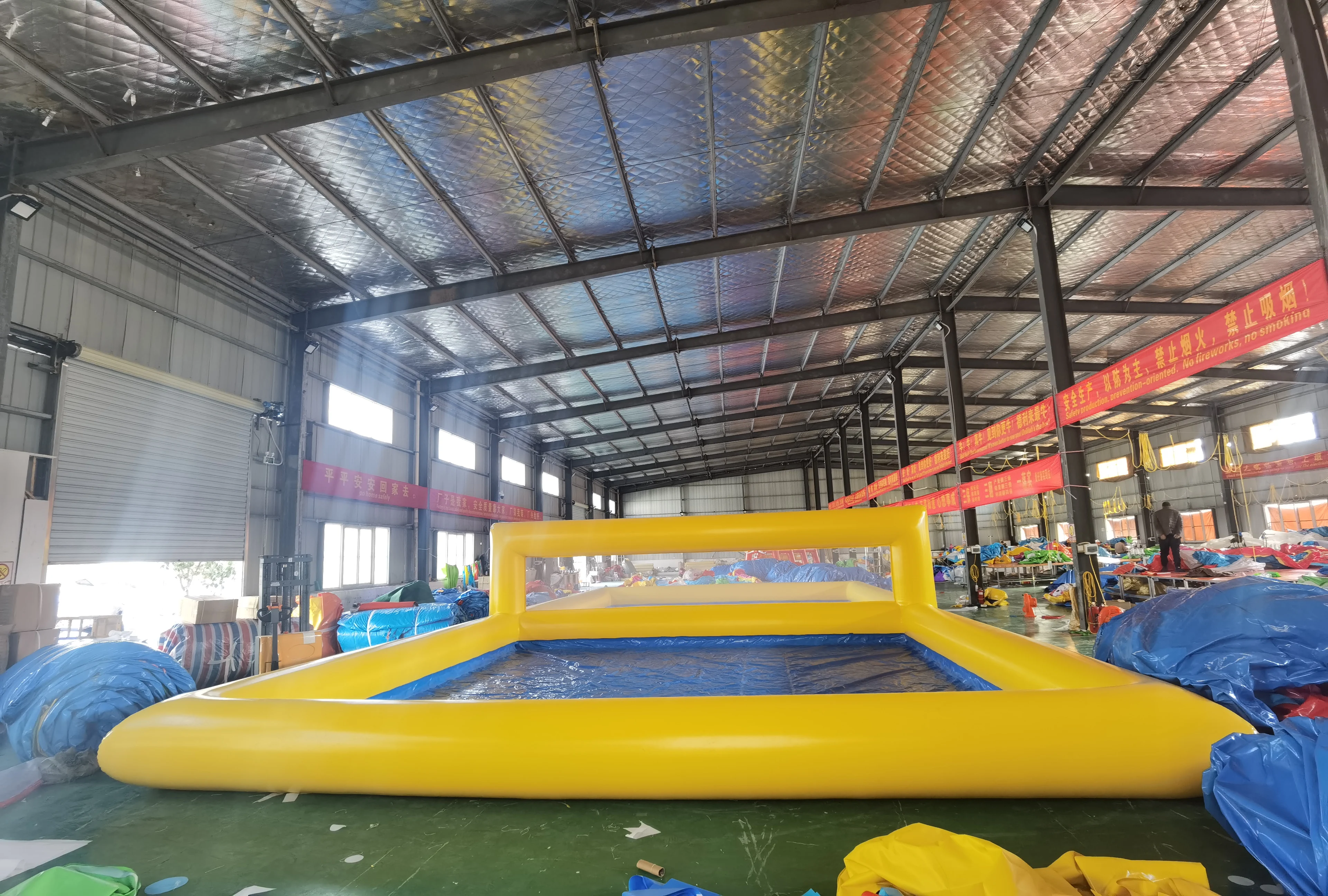 2026Inflatable Volleyball Court 60 ft Outdoor Water Volleyball Pool Volleyball Field for Sport Game with Net / Pumpwoniu