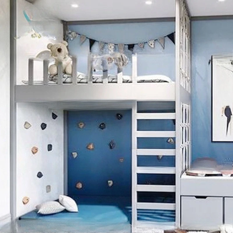 Secret base bed, bunk bed, climbing game house