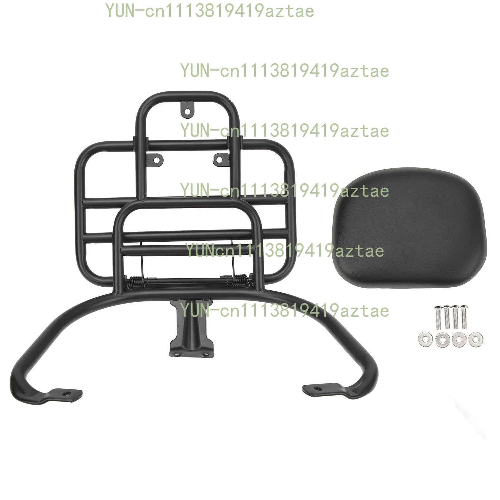 Rear Luggage Carrier with Cushioned Backrest Wear Resistant Cargo Support Bracket Fit for Sprint Primavera 150 Motorcycle