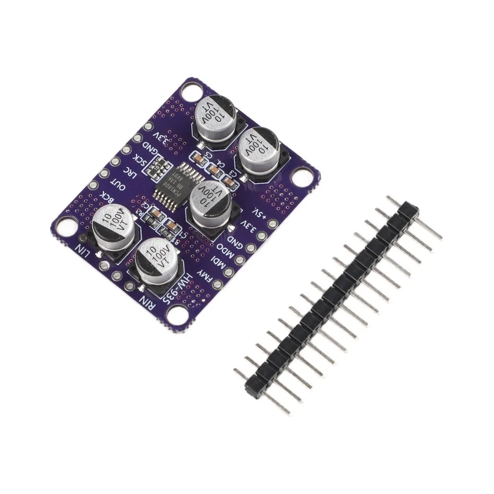 PCM1808 Audio Decoder Board 24Bit For Adc Module 34x27mm For Analog Input Signal Conversion Player DIY Electronics Supplies