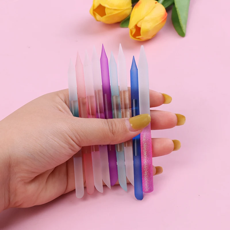 Professional Glass Cuticle Pusher - Precision Tool for Nail Filing & Cuticle Grooming