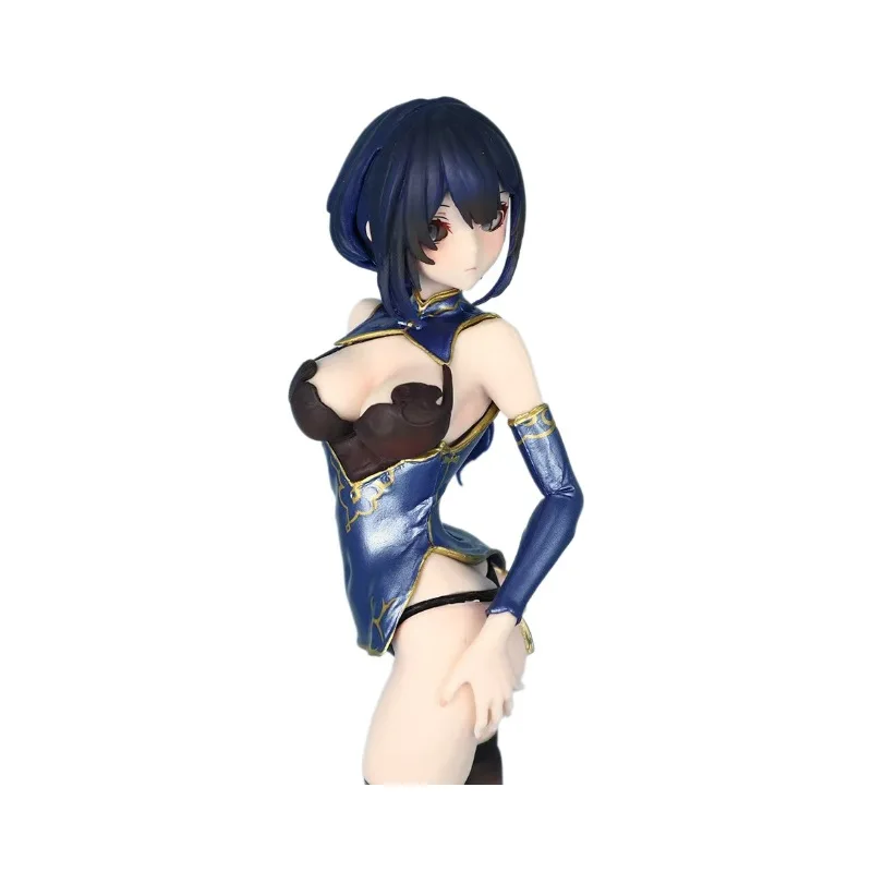 

Mingerwu, beautiful girl ornament, eye-catching cheongsam Nangong cherry figure, chassis ornament two-dimensional yuan tide play