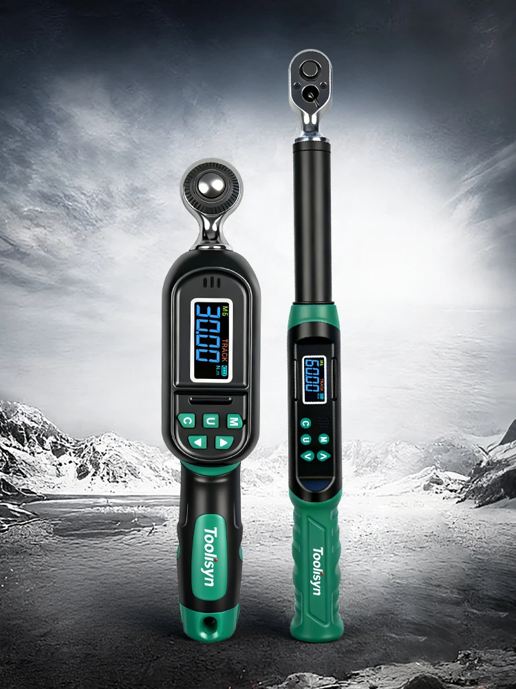 AliExpress Toolisyn Digital Torque Wrench 0.3-500N.m Adjustable1/4"3/8"1/2"Drive±2% Accuracy LED Buzzer Precision Tool for Bike Car Repair