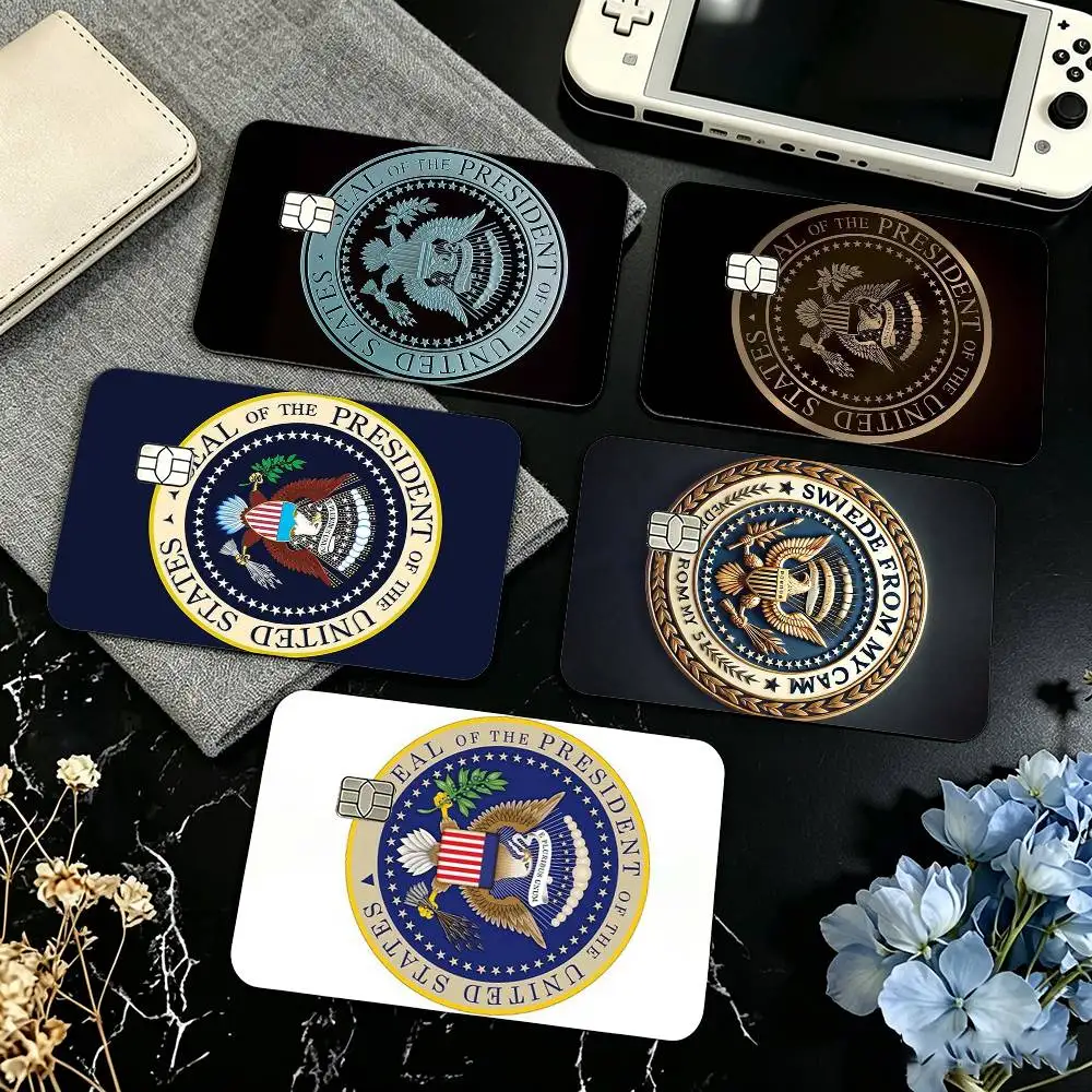 S-Seal Of The P-President  Credit Card HD Stickers Game Card Decal Small Chip Waterproof Sticker Gift