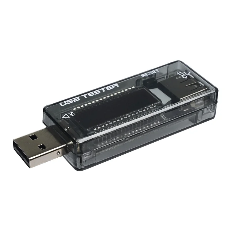 DC 모바일 전원 충전 전류 전압 디지털 모니터, USB 테스터 전류 0-3A 전압 4-20V 듀얼 계량기 디스플레이
