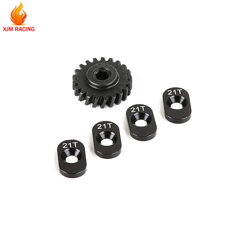 Metal Medium-difference High-speed Helical Small Teeth Gear 21T for 1/5 Losi 5ive-t Rofun Rovan LT Kingmotor X2 Rc Car Parts