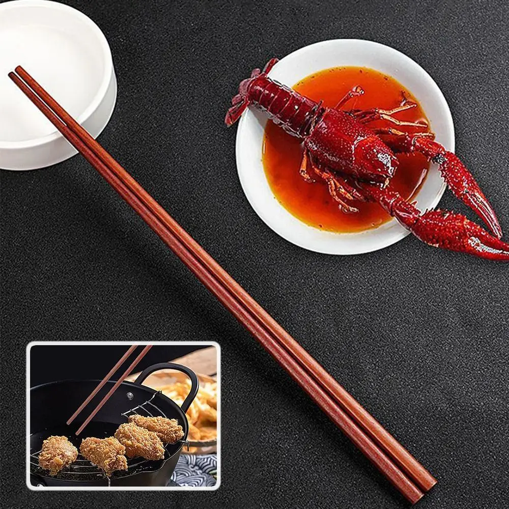 Frying Long Chopstick Durable Cooking Noodle Wooden Chopsticks Extra Long Anti-slip Hot Pot Use Chopsticks Kitchenware