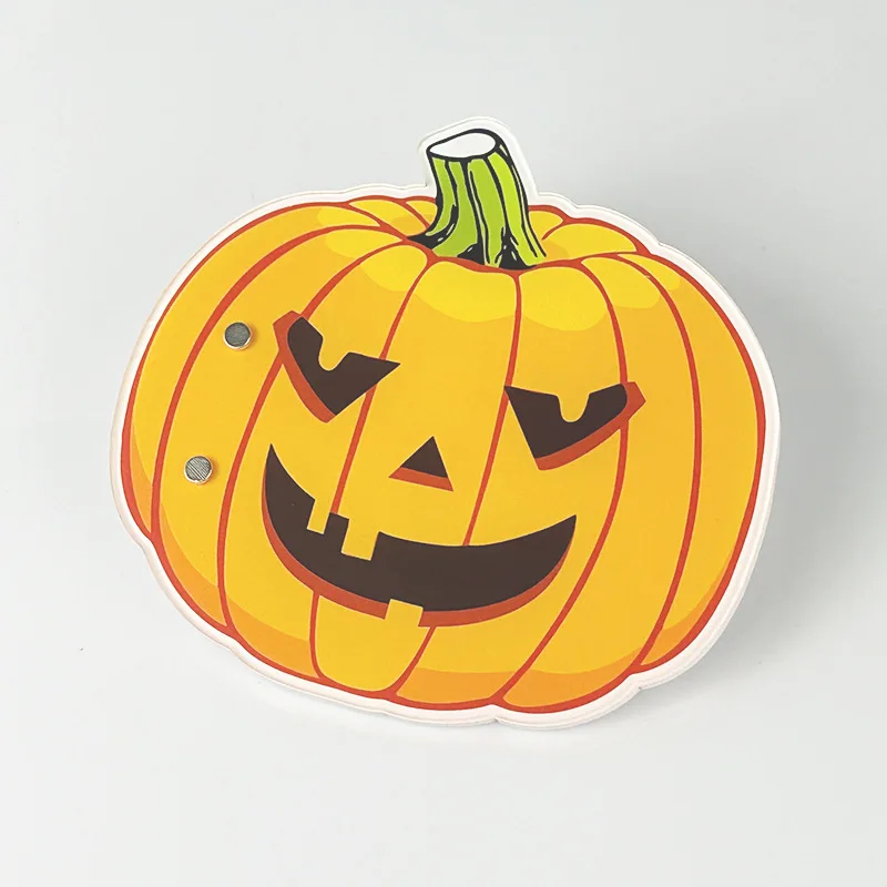 Halloween Geist Kürbis Kopf Acryl Palette Gepfropfte Wimpern Show Board Hand Platte Wimpern Halter Wimpern Verlängerung Palette – Detail 9