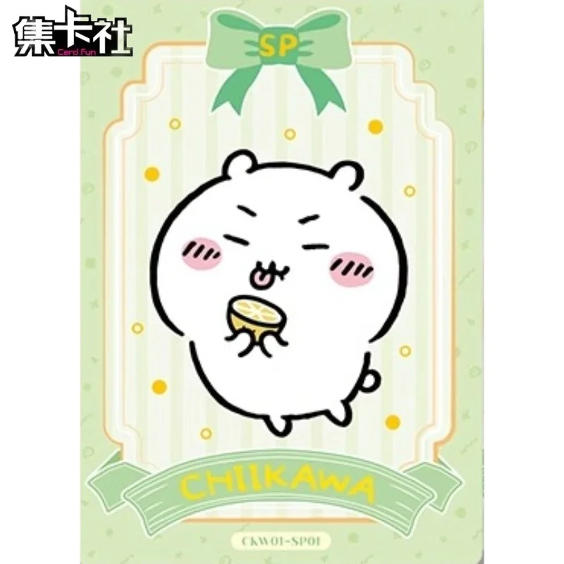 مجموعة البطاقات كلوب تشيكاوا بطاقات قابلة للجمع ملحقات الرسوم المتحركة الأصلية اللطيفة شياو با أوساجي العلامة التجارية الجديدة غير مفتوحة