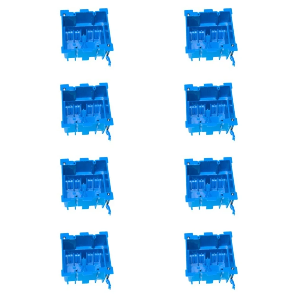 For Tight Spaces Blue Flush Mount Junction Box Tight Space Fit Non-conductive Plastic Flame-retardant Material