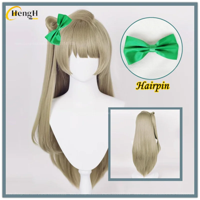 

In Stock Kotori Minami Kotori Synthetic Anime Long 80cm Linen Side Ponytail Wig With Hairpin Heat Resistant Hair Halloween Wigs