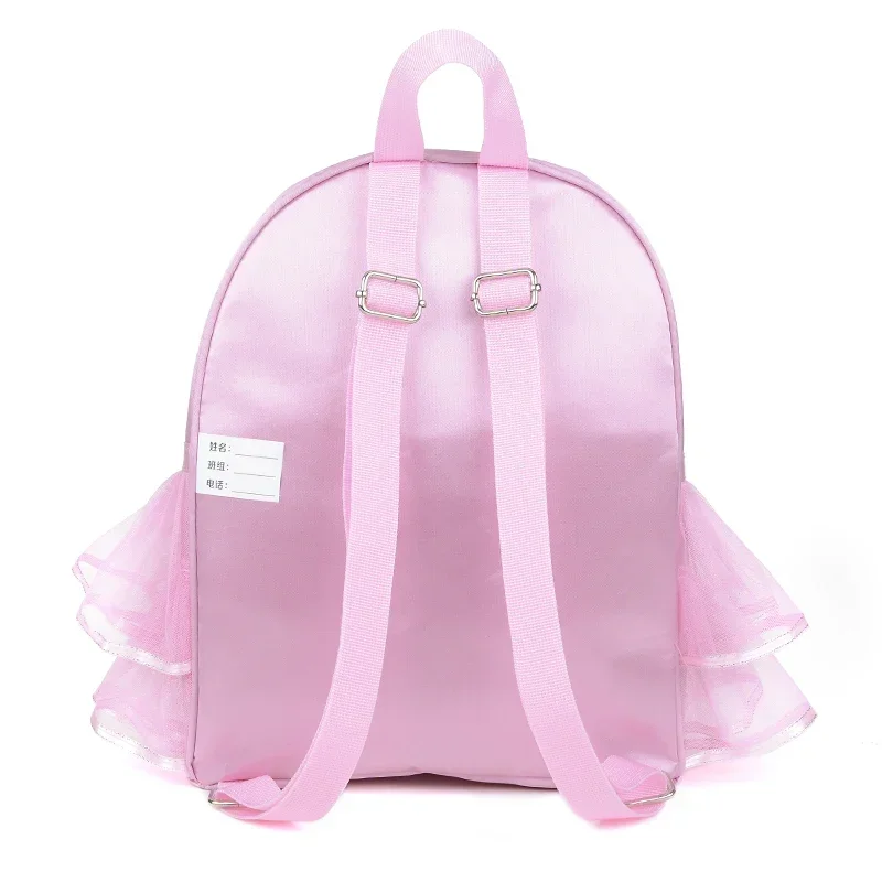 Pink Lace Girl Dance Bag for Girls Dance Ballet Bag For Girls Baby Children Ballerina Bag Kid Gymnastics Embroidered Backpack