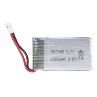 3.7V 2000mAh Lipo  903048 Li-ion Battery/Charger RC Quadcopter Repair Spare Parts for KY601S H11D H11C RC Drones