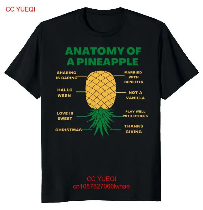 NEW LIMITED Anatomy Of Pineapple Christmas Funny Novelty Tee M-3XL Fast Shipping