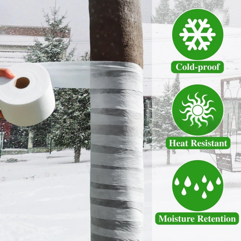 Tree Bark Protection Wrap Made of Breathable Fabric to Support Healing and Prevent Further Damage to Young Trees