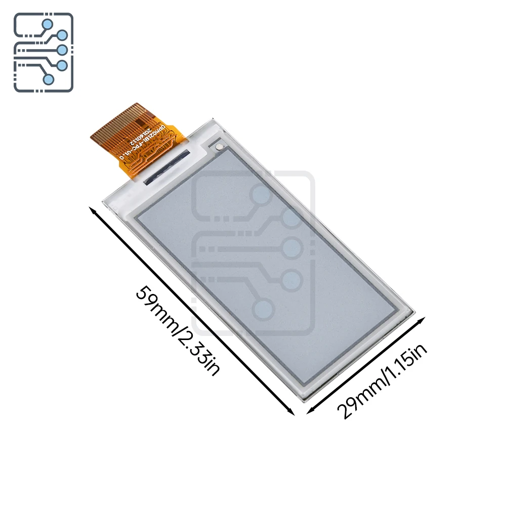 OPM021B1-FPC 2.13 polegadas display LCD 5V módulo de exibição de alto contraste adequado para instrumentação, eletrônicos de consumo
