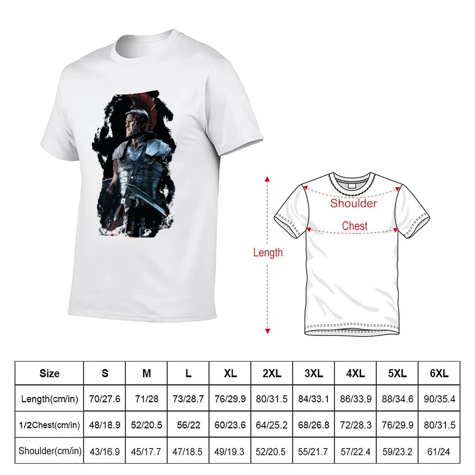 New Ancient Roman Centurion T-Shirt black t shirts Blouse korean fashion funny t shirts Men's t-shirt