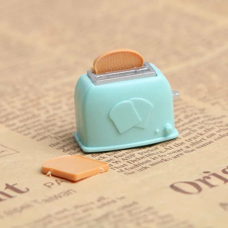Dollhouse Simulation Mini Toaster Miniature Toy Model Kitchen Scene Decoration