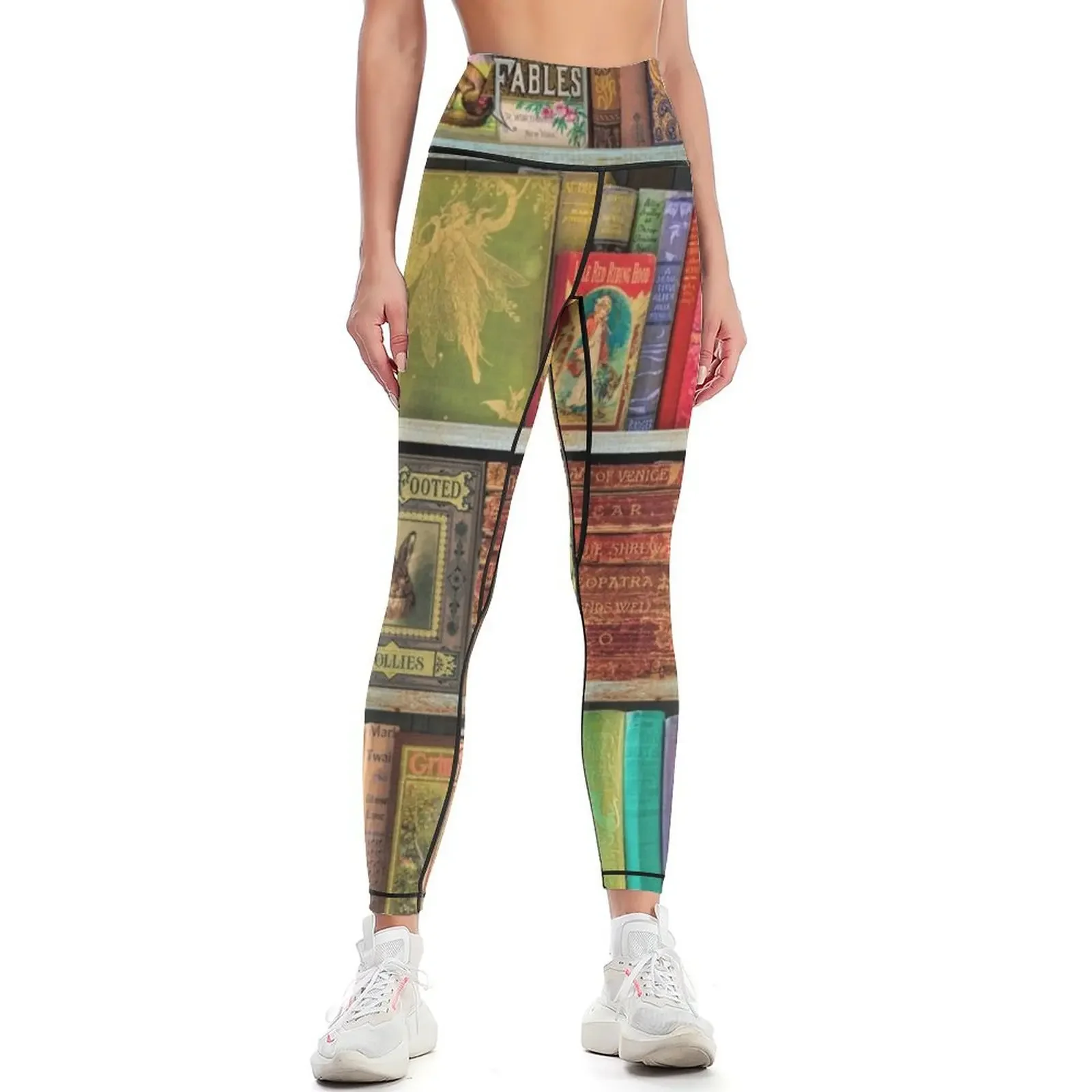 

A Daydreamer's Book Shelf Leggings leggins push up woman flared sportswear gym Women sports Womens Leggings