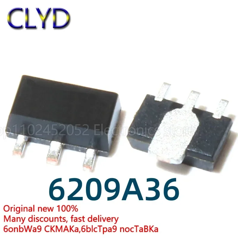 5PCS/LOT New and Original  ME6209A36PG ME6209A-3.6 voltage regulator chip mounting SOT89 3.6V