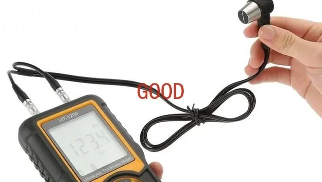 Digital LCD HT-1200 Ultrasonic Thickness Meter Tester Gauge Measuring Tools 1.2~225mm Range