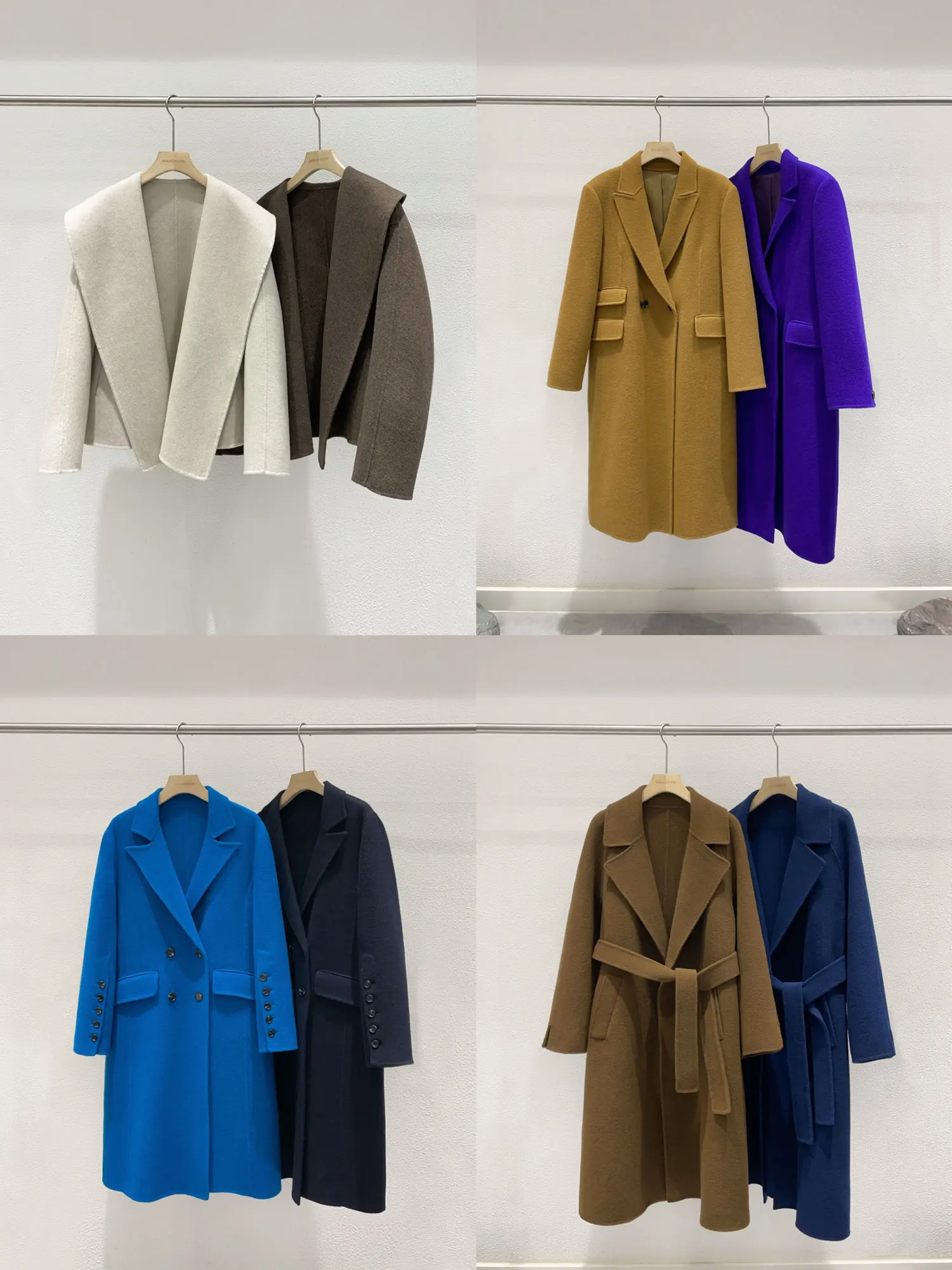 

Authentic Noxiao La 2025 Winter New Arrival Wool Coat Robe Belt Sle Korean Loose Fit Polyester ket Detail