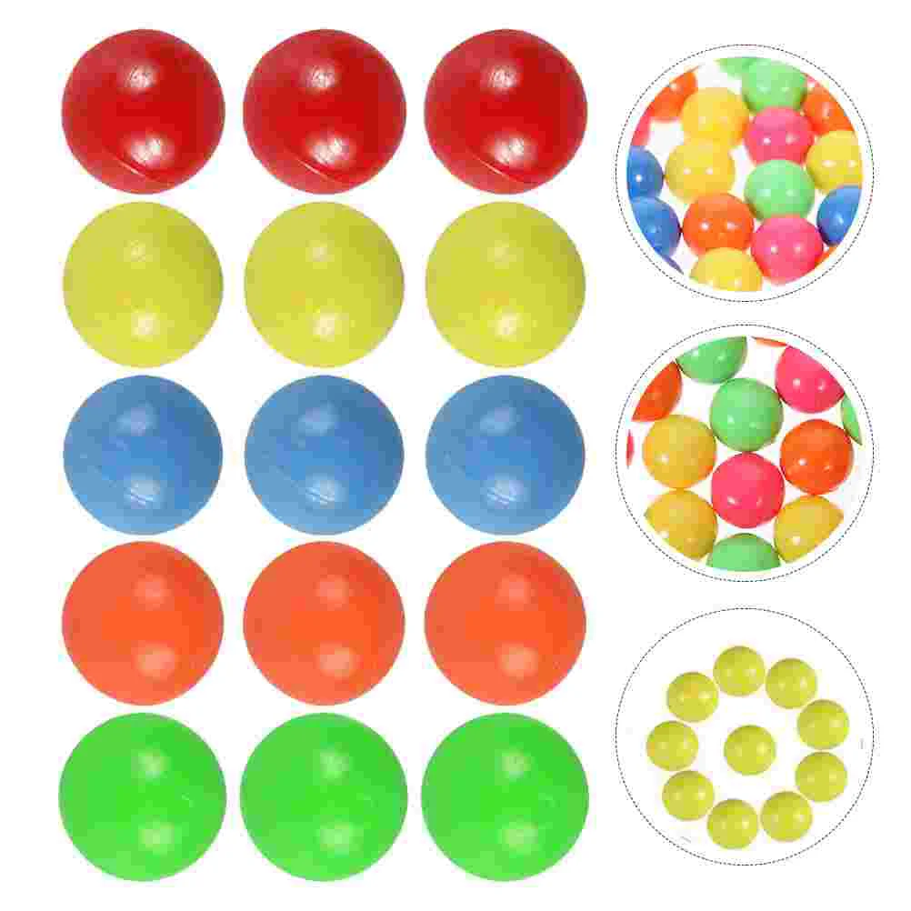 100 Pcs Probability Counting Ball Math Teaching Supplies Mini Toys Small Colored Balls Plastic Child for Toddlers