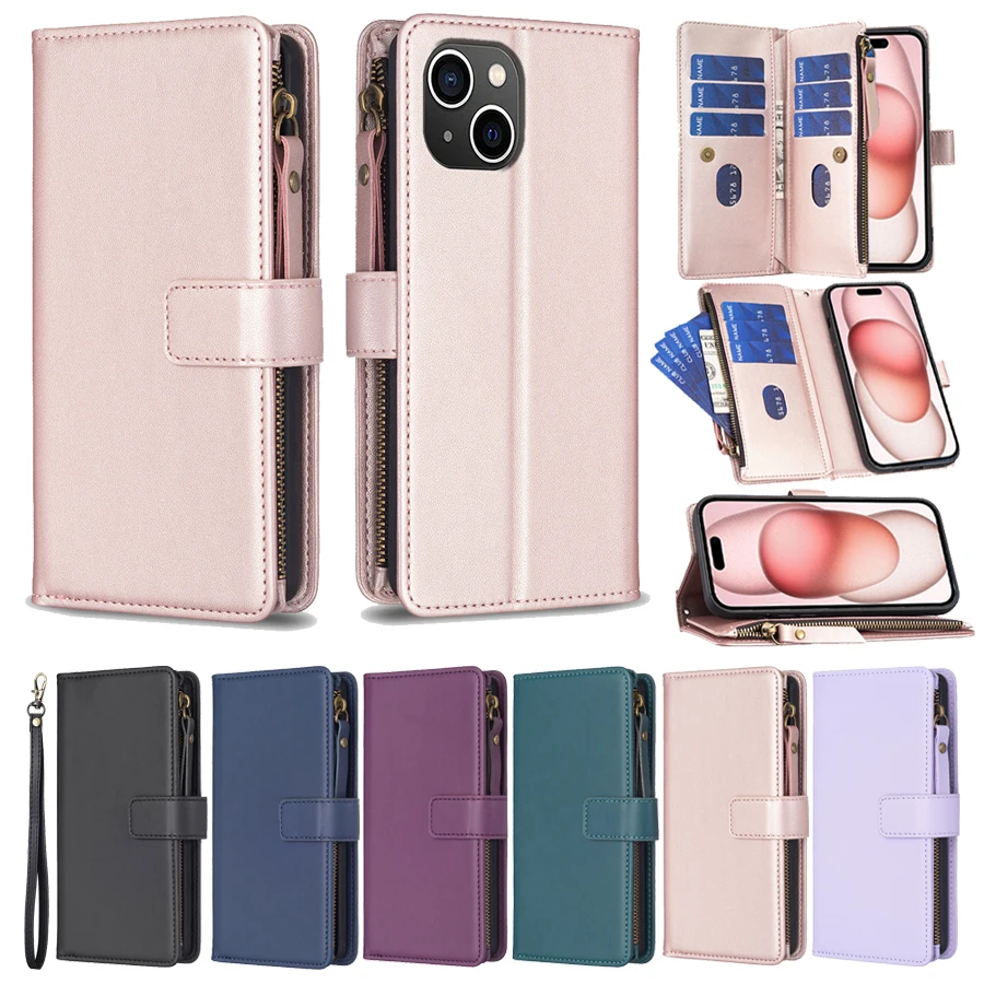 

Кожаный чехол-бумажник на молнии для Huawei P40 Pro Plus P30 Pro P30 Lite P20 Lite 2019 Honor 20 Pro 20i 10i Mate 30 Pro Nova 7i