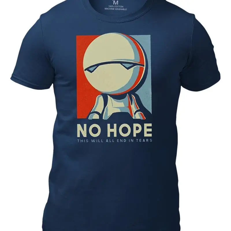 تي شيرت مارفن روبوت نو هوب للرجال مضحك له أو فيلم ثقافة البوب #1