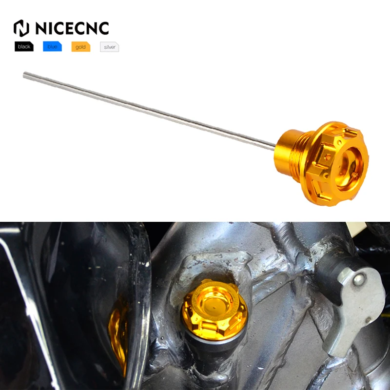 Engine Oil Dipstick Dip Stick Plug For Suzuki DRZ400 DRZ400E DRZ400S 2000-2024 DRZ400SM 2005-2024 Kawasaki KLX400 2000-2019