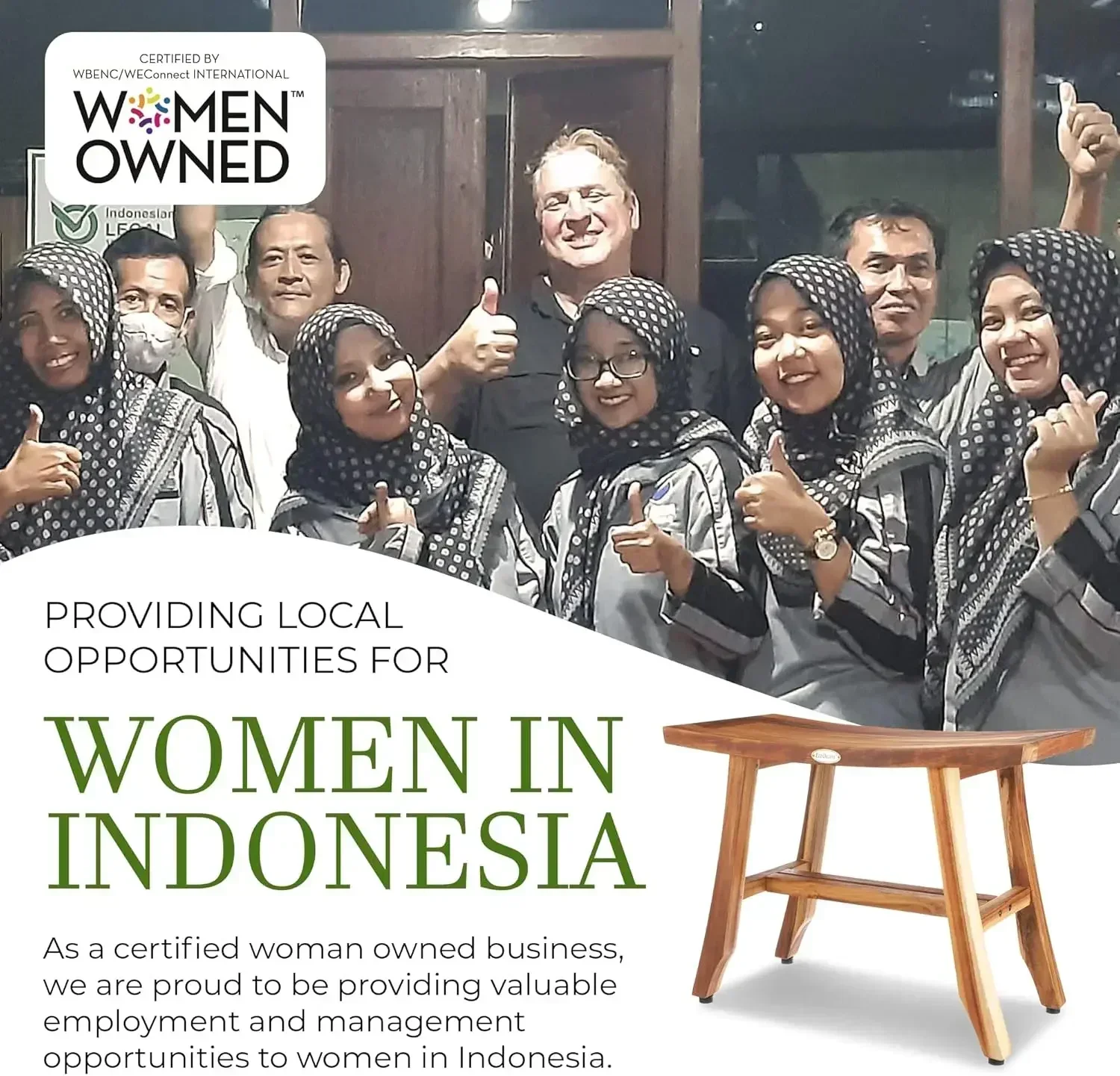 

24-дюймовая скамья-стул для душа Satori из натурального тикового дерева, водонепроницаемая, для использования внутри душевой кабины, обеспечивает безопасность, удобство и хранение (Хит продаж)