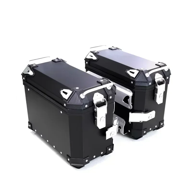 Universal Aluminum Toolbox Motorcycle Trunk Left Right Side Box Luggage Pannier Cargo Tool Box Storage