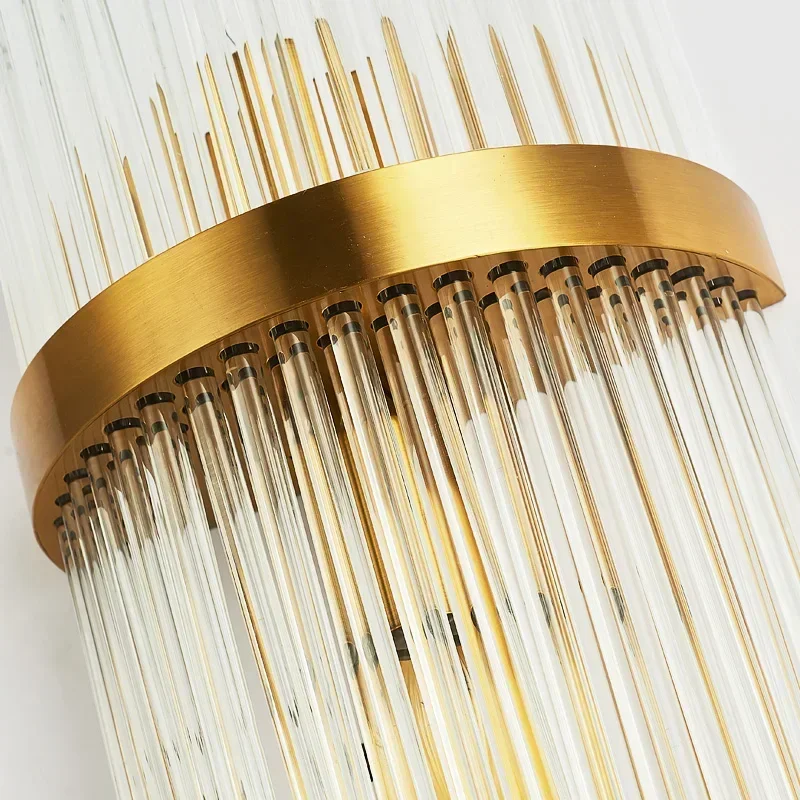 

Wall Light Fast shipping Crystal Golden Modern Indoor For Bedroom Bedside Living Room Decoration LED Sconce Lamp Bathroom