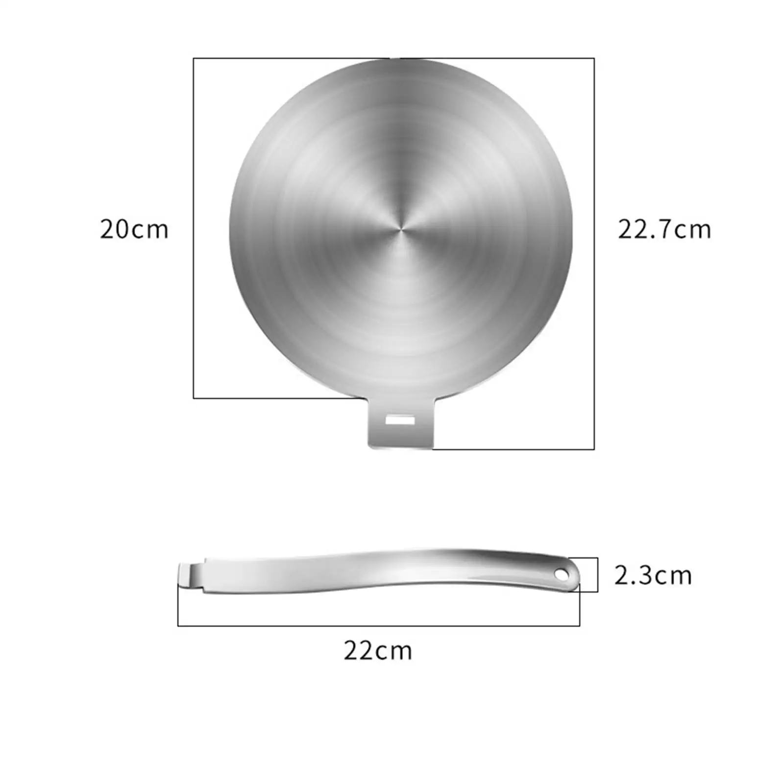Heat Diffuser Plate Triple Layer Stainless Steel Adaptive Converter for Induction and Gas Stove