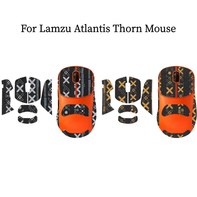 

For Lamzu Atlantis Thorn – Ultrathin Mouse Enhancer ，Pre-Cut 1 Set Anti-Slip Sweat Resistant Grip Tape