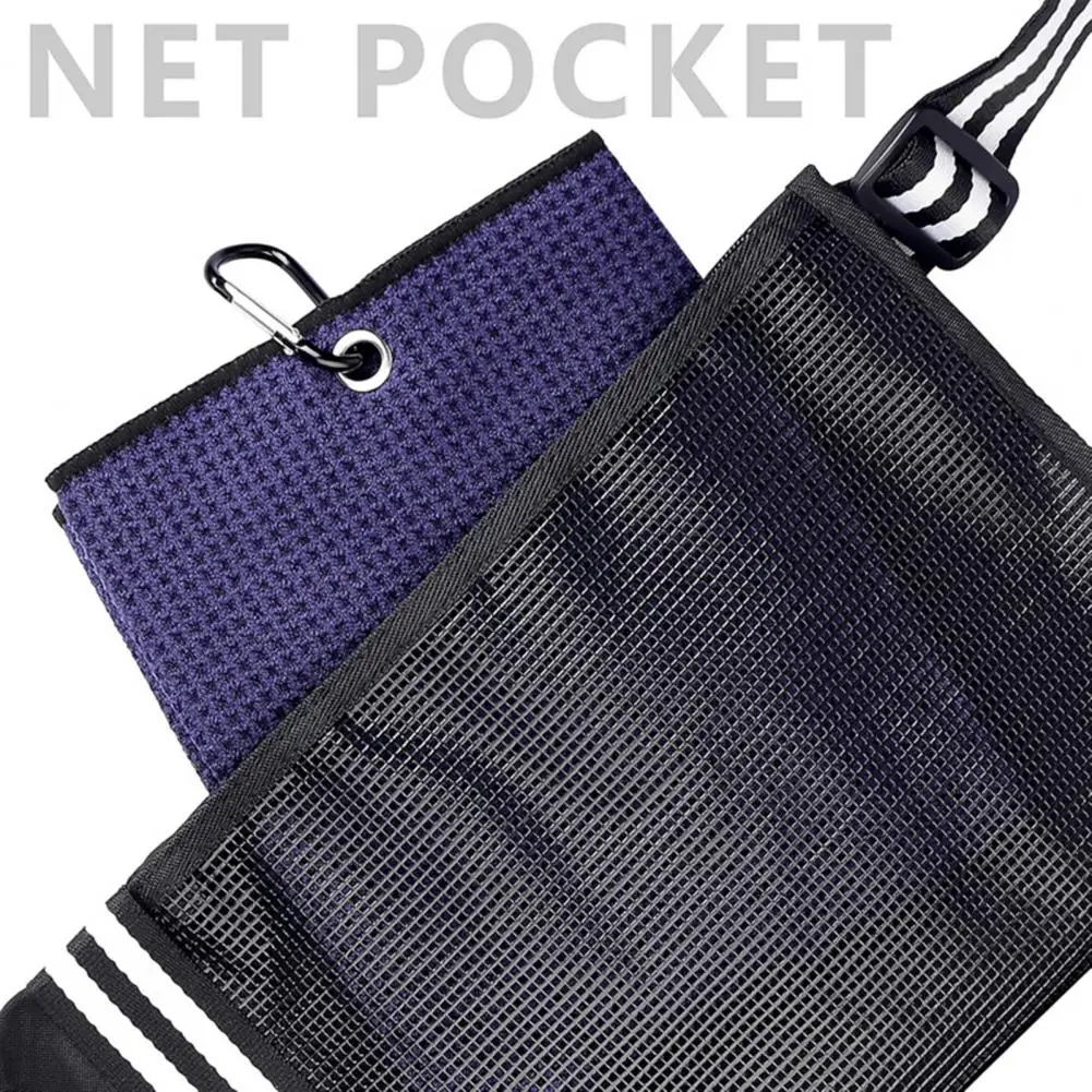 Compact Golf Bag Foldable Golf Club Bag Waterproof Golf Club Storage Bag with Multiple Pockets Adjustable Sling Strap Carrying