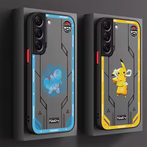 Pokemon Gengar Cool Squirtle Case For Samsung Galaxy S23 Ultra S20 S22 Plus 5G s24 S10 Note20 S21 FE Matte Frosted Phone Cover