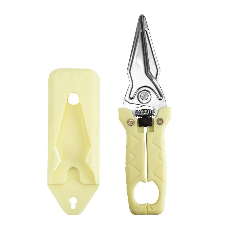 

Kitchen Scissors Stainless Steel Household King Size Kitchen Shears Multifunctional Bone Shears Fish Killing Food Wholesale