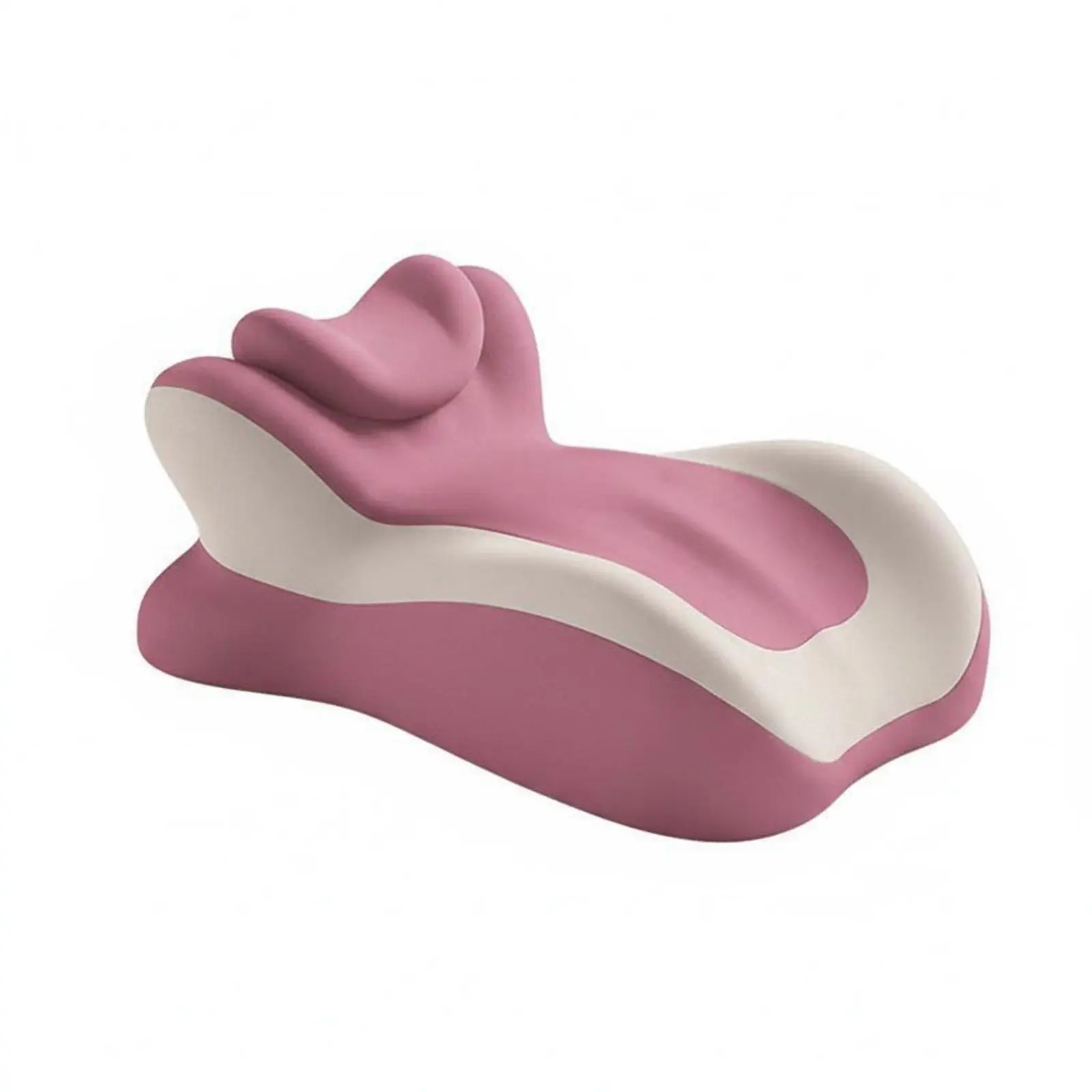 Pressure Relief Prone Pillow for Sleeping on Stomach with Cervical Support Cushion for Reading and Study Rest