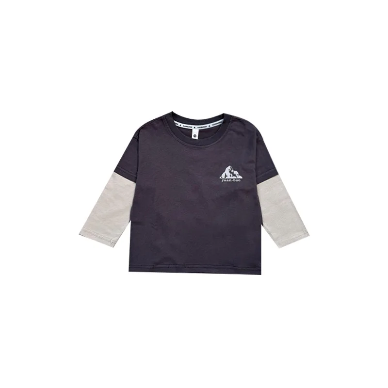 تي شيرت للأطفال بأكمام طويلة لخريف 2025 جديد باللون الأرجواني ملابس رياضية عصرية للفتيات من القطن الخالص قميص قاعدة للأطفال