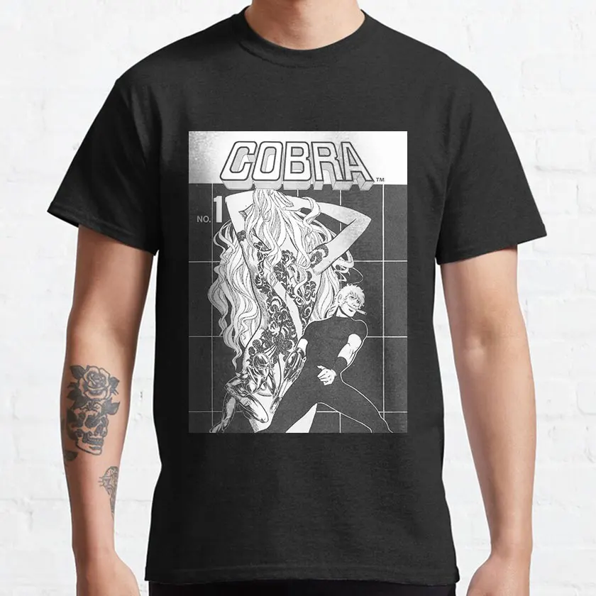 

0409 Cobra The Space Pirate Psychogun Kobura Adventure gift t shirt 100% cotton Printed Graphic tee Y2K clothes All size Tops